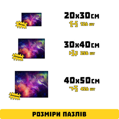 Дерев'яний Пазл-лабіринт Частинка всесвіту